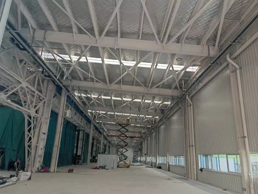 সহজ স্থাপন ইস্পাত গুদাম ভবন পরিবেশ বান্ধব স্টোরেজ সমাধান