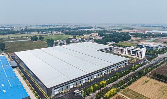 3 ডি মডেল অঙ্কন দীর্ঘস্থায়ী ইস্পাত ফ্রেম গুদাম শিল্প স্থায়ী স্টোরেজ সমাধান